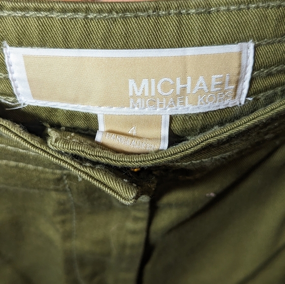 MICHAEL Kors High-rise straight ankle pants in Smoky Olive - Picture 4 of 7